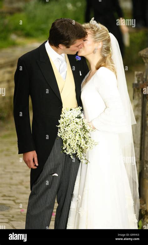 Laura Parker Bowles And Her New Husband Harry Lopes Leave St Cyriacs