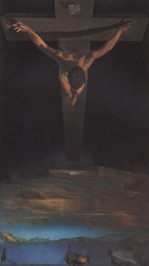Christ Of Stjohn On Cross Dali Reproduction Art Print A4 A3 A2 A1 Ebay