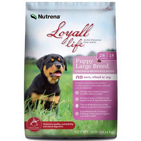 Nutrena loyall life large breed puppy chicken and brown rice dog food, 40 lb. Nutrena Loyall Life Large Breed Puppy Chicken & Rice at ...