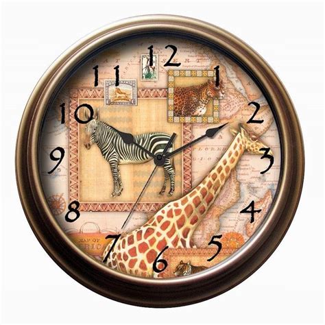 New Haven Safari Wall Clock 1022br Safari Wall Clock Clock Wall
