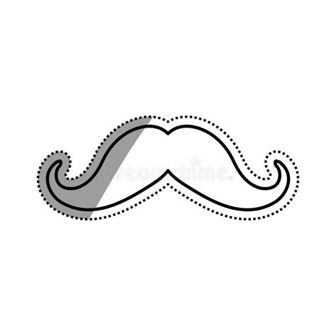 Vintage Mustache Icon Image Stock Vector Illustration Of Facial