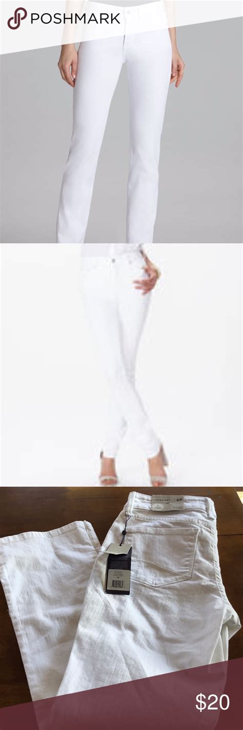 Nydj Marilyn Straight Jeans Optic White 6p Straight Jeans Nydj