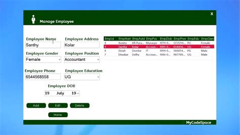 Employees Management System In Vb Net With Full Source Code Free My