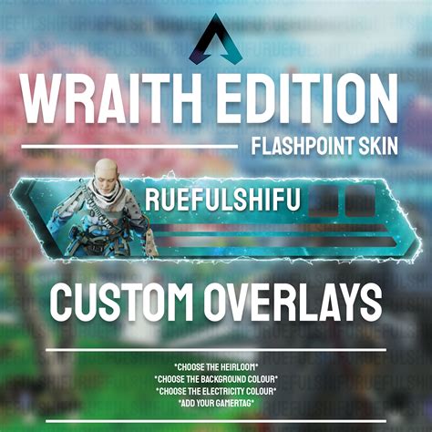 Animated Customisable Wraith Banner Apex Legends Health Bar Overlay For