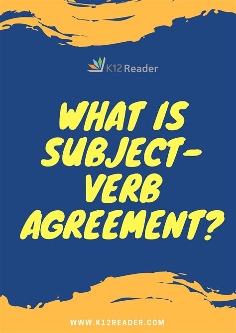 subject verb agreement subject verb agreement examples