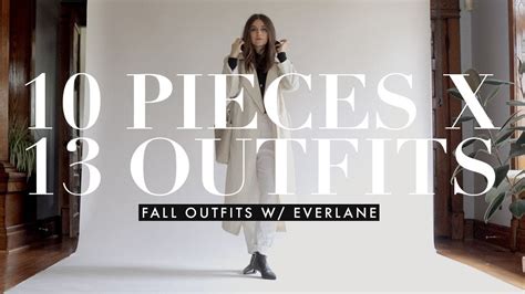 Fall Closet Essentials 10 Pieces X 13 Outfits With Everlane Youtube