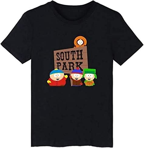 South Park Graphic Printed T Shirt For Fashion Tee Mens Black Xxl