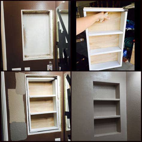 How To Frame A Recessed Medicine Cabinet Diy