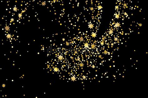 Golden Glitter Confetti Stock Vector Illustration Of Bright 166838261