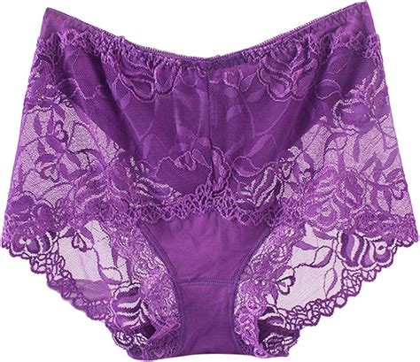 Sexy Lace Ladies Knicker Erotic Underwear Panties Hollow Out Breathable Floral Plus