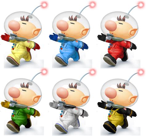 Olimar Ssb4 Recolors By Shadowgarion On Deviantart