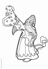 Coloring Wizard Wizards Printable Books Last sketch template