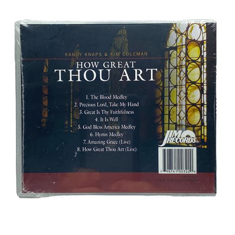 How Great Thou Art By Randy Knaps/Kim Coleman CD Jim Records Jimmy