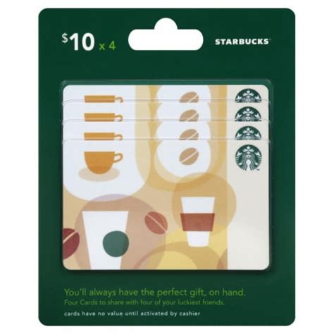 Starbucks 10 T Card Multipack 4 Pk Ralphs
