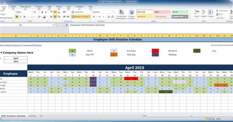 Monthly Rotation Schedule Template 17 Rotation Schedule Templates To