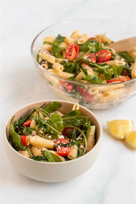 Spinach Pasta Salad Rich And Delish
