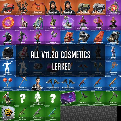 All Leaked Cosmetics From Fortnite V1120 Update Gameguidehq