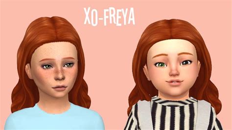 Grimcookies Leta Hair Conversion Sims 4 Toddler Sims 4 Children