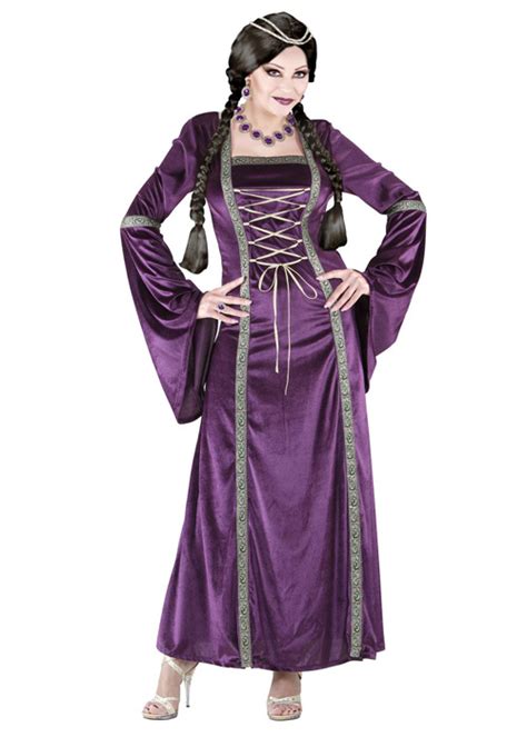 womens purple medieval princess costume [01671 3 0168p] struts party superstore