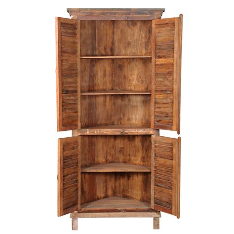 Aiden Tall Shutter Corner Cabinet Wayfair