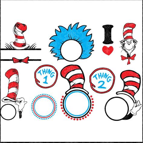 Dr seuss cat in the hat SVG Files For Silhouette, Files For Cricut, SVG