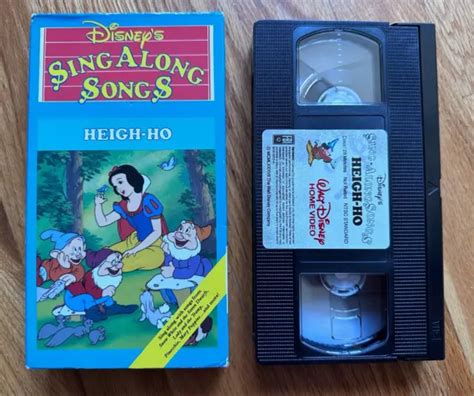 Vintage Disneys Sing Along Songs Vhs Heigh Ho Snow White £1233