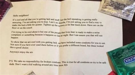 Neighbour Sends Good Humoured Note To Guy Having Loud Sex Next Door Huffpost Uk Life