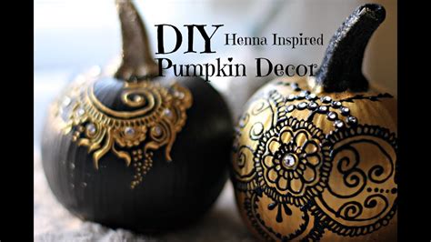 Diy Henna Inspired Pumpkin Decor Hennafly Youtube