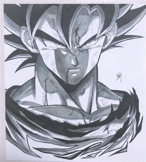 Son Goku Ultra Instinct Goku Drawing Face Entrevistamosa