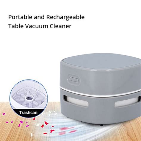 Mini Portable Vacuum Cleaner Table Desk Dust Sweeper Rechargeable