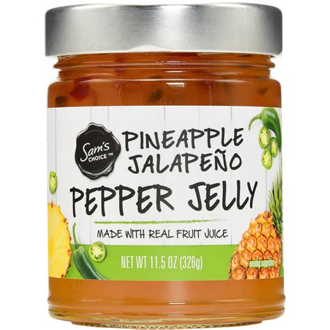 Sams Choice Pineapple Jalapeno Pepper Jelly 115 Oz