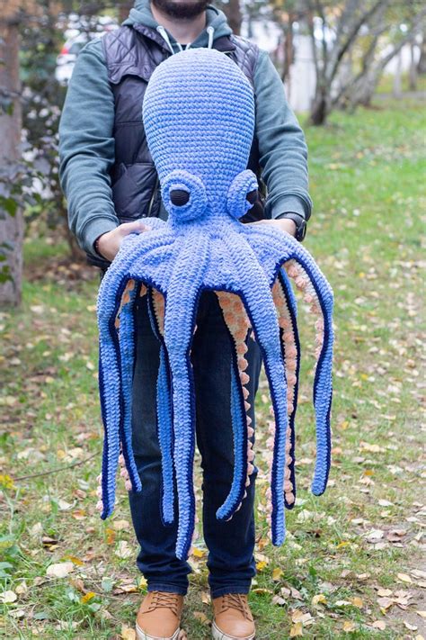 Giant Octopus Huge Crochet Octopus Cool T For Kids Big Etsy в 2020 г