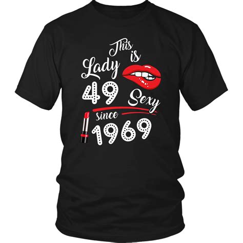 Vintage Born In 1969 49th Birthday T 49 This Lady Awesome T Shirt