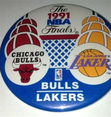 On this date in june 5, 1991, 29 years ago today: 1991 NBA Finals Pin - Bulls vs. Lakers, Basketball | eBay