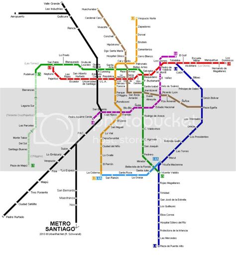 Plano Metro Santiago 2020