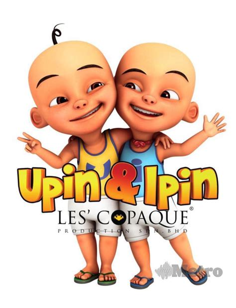 Poster Upin Dan Ipin Ilustrasi