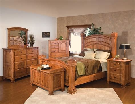 Platform bed wood, rustic platform bed, wood bed frame the best of both worlds! Wood Bedroom Furniture Y34 | Oak bedroom furniture, Rustic ...