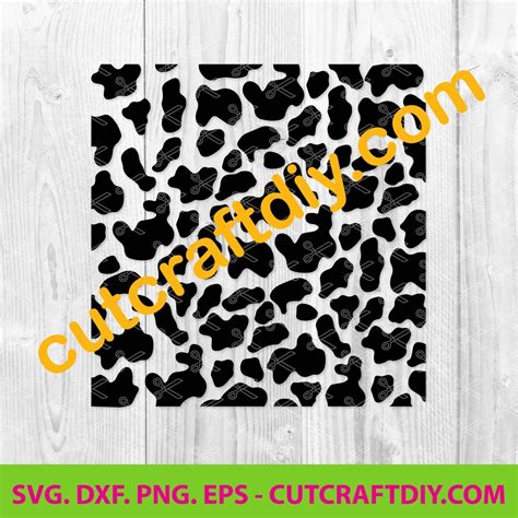 Cow Print Svg Png Dxf Eps Cut Files