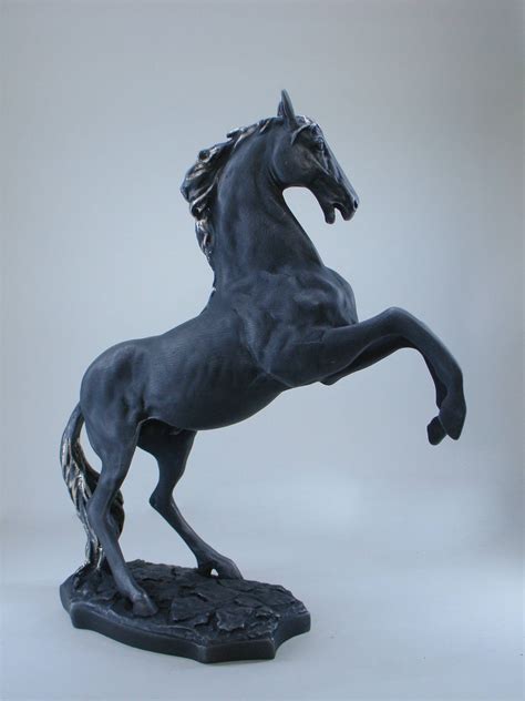 Horse statue roars made of Alabaster - eStatueShop