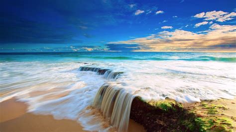 Download Beauty Wave Hd Wide Wallpaper For Dell Laptop Nature Hd