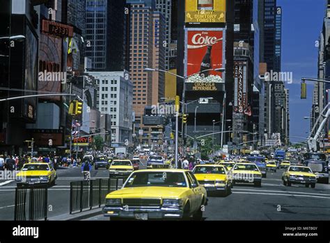1992 Historical Yellow Taxi Cabs ©general Motors 1985 Times Square
