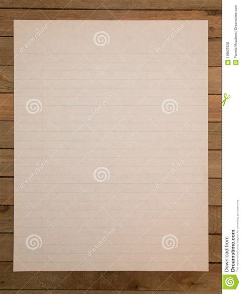 Vintage Paper On A Wooden Table Stock Image Image Of Book Paper