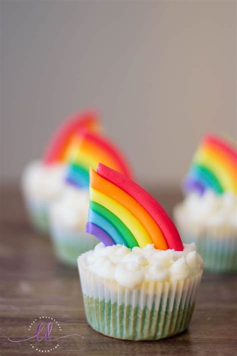 Rainbow Cupcakes Crazy Adventures In Parenting