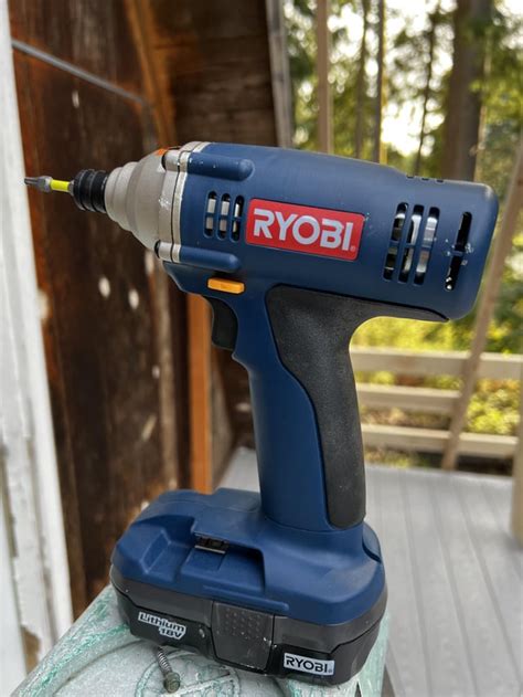 Was Ted This Old Blue Impact Drill From My Dad While Working On A