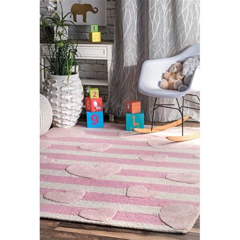 Hequn faux fur rug soft fluffy rug, shaggy rugs faux sheepskin rugs floor carpet for bedrooms living room kids rooms decor (pink, 75x120cm) 4.2 out of 5 stars 6,126 £18.29 £ 18. Holloman Hand-Tufted Wool Pink Area Rug | Nursery rugs, Colorful rugs, Cool rugs