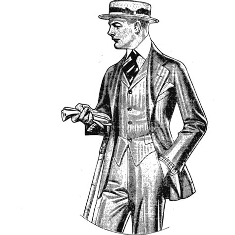 Vector Illustration Of Dapper Gentleman Free Svg