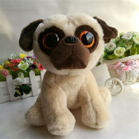 Rufus Pug Dog 25cm 10 Inch Ty Classic Plush Toy Stuffed Animal Soft