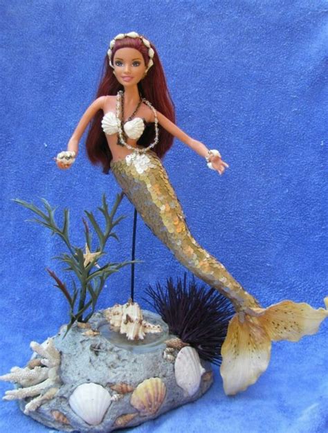 Pin By Juku Suganova On Mermaid Stuff Mermaid Barbie Mermaid Dolls Ooak Art Doll