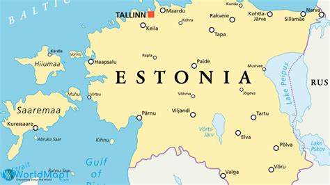 High Detailed Estonia Map