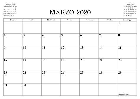 Calendario En Blanco Para Imprimir Pdf Image To U